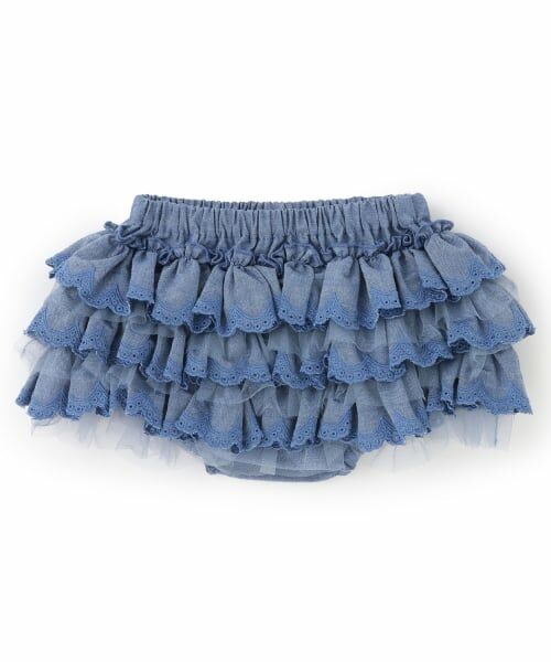 petit main / プティマイン ベビー・キッズウエア | レースフリルパンツ | 詳細1
