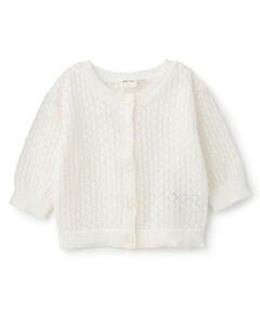 petit main / プティマイン ベビー・キッズウエア | 【UV】透かし編みカーディガン