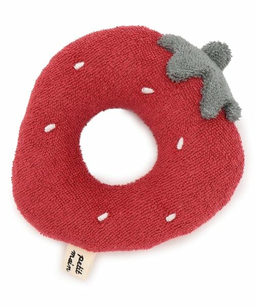 petit main / プティマイン おもちゃ・トイカメラ | フルーツラトル（赤）