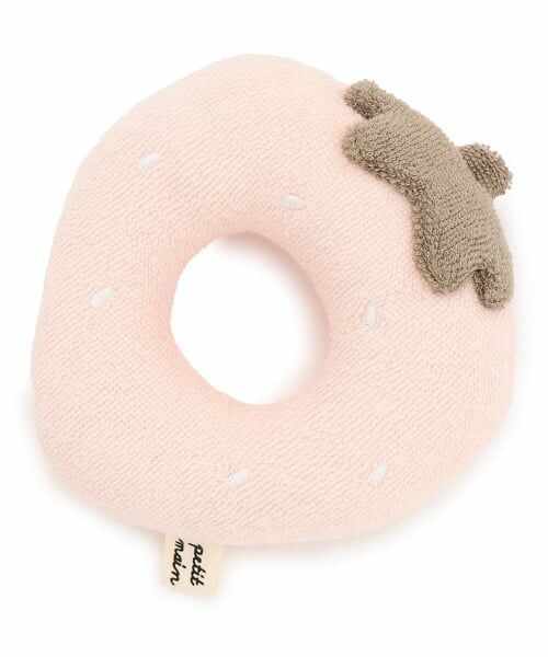 petit main / プティマイン おもちゃ・トイカメラ | フルーツラトル（ライト ピンク）