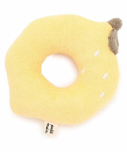 petit main / プティマイン おもちゃ・トイカメラ | フルーツラトル（黄）