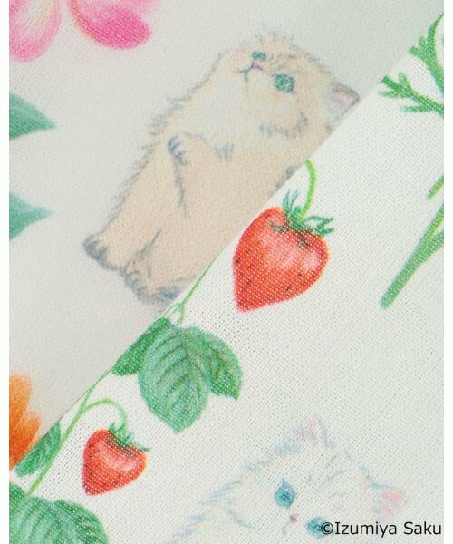 petit main / プティマイン ロンパース | 【泉屋 サク】【リンク】肩リボンフラワーOPロンパース | 詳細9