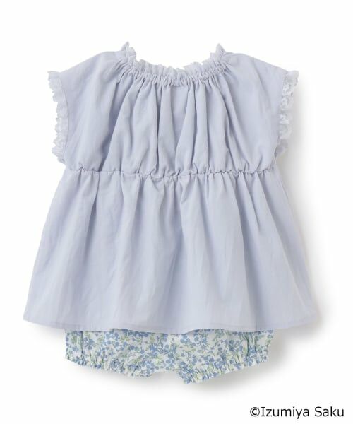 petit main / プティマイン ベビー・キッズウエア | 【泉屋 サク】モチーフ刺しゅうセットアップ | 詳細3
