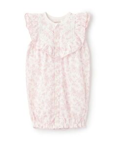 petit main / プティマイン ロンパース | 花柄フリル2wayオール