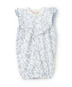 petit main / プティマイン ロンパース | 花柄フリル2wayオール