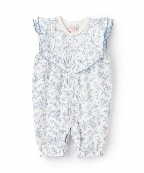petit main / プティマイン ロンパース | 花柄フリル2wayオール | 詳細2