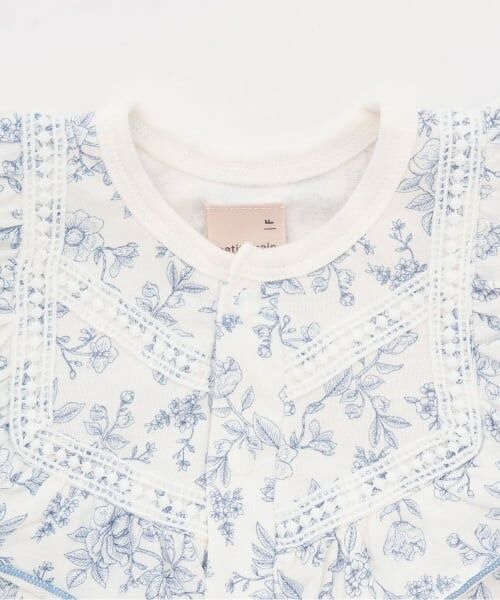 petit main / プティマイン ロンパース | 花柄フリル2wayオール | 詳細3