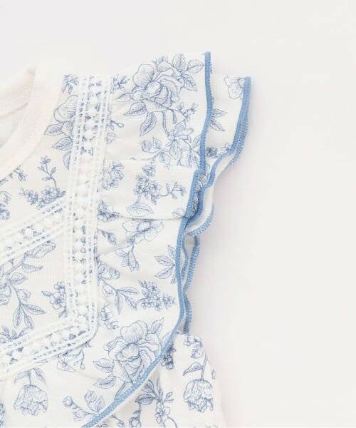 petit main / プティマイン ロンパース | 花柄フリル2wayオール | 詳細4