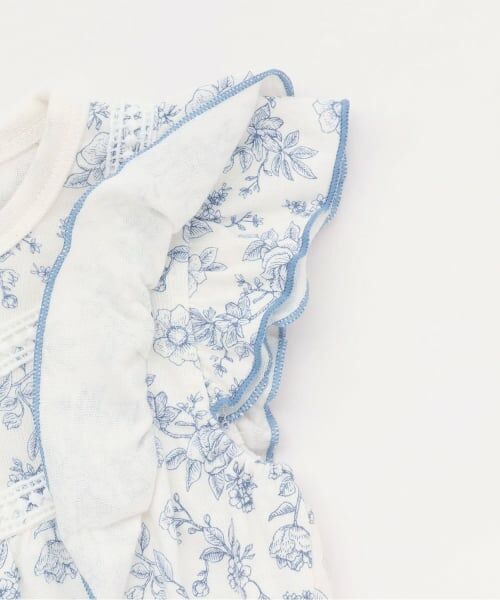 petit main / プティマイン ロンパース | 花柄フリル2wayオール | 詳細5