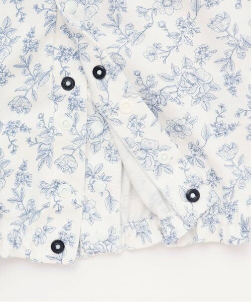 petit main / プティマイン ロンパース | 花柄フリル2wayオール | 詳細7
