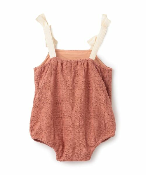 petit main / プティマイン ベビー・キッズウエア | レースサロペット/E | 詳細1