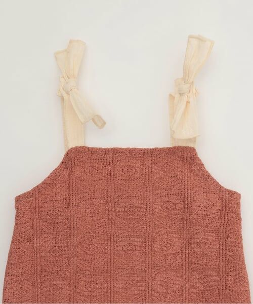 petit main / プティマイン ベビー・キッズウエア | レースサロペット/E | 詳細2