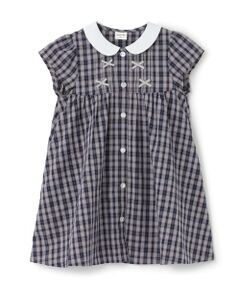 petit main / プティマイン ドレス | ちびリボンピンタックワンピース