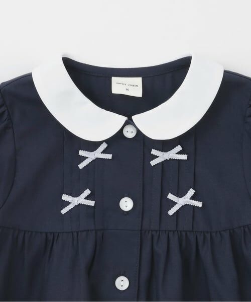 petit main / プティマイン ドレス | ちびリボンピンタックワンピース | 詳細2
