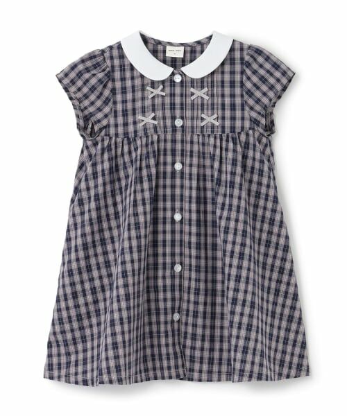 petit main / プティマイン ドレス | ちびリボンピンタックワンピース（マルチ）