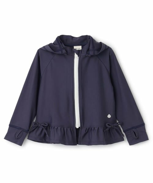 petit main / プティマイン 水着・スイムグッズ | 【SWIM】フリルラッシュガード（紺）