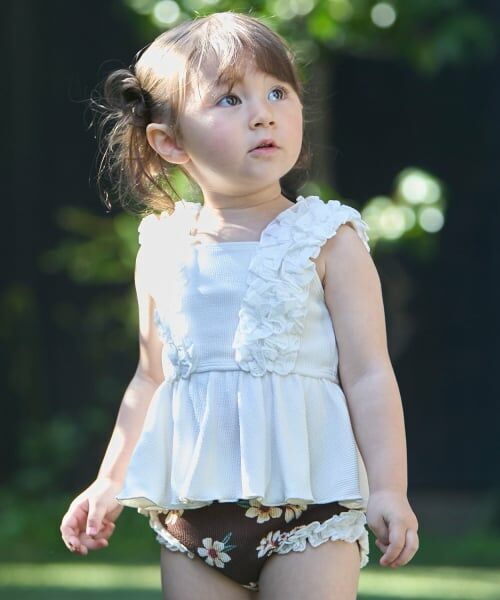 petit main / プティマイン 水着・スイムグッズ | 【SWIM】肩フリルタンキニ | 詳細1