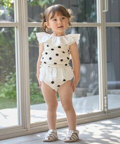 petit main / プティマイン 水着・スイムグッズ | 【SWIM】ドットレースフリルタンキニ