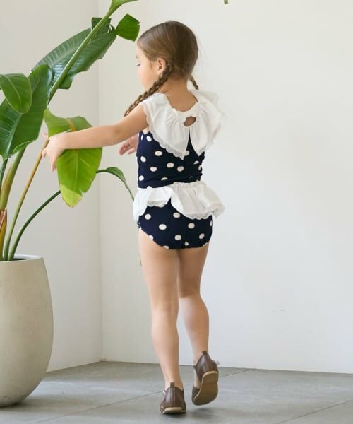petit main / プティマイン 水着・スイムグッズ | 【SWIM】ドットレースフリルタンキニ | 詳細1