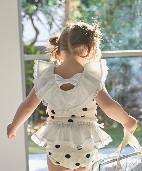 petit main / プティマイン 水着・スイムグッズ | 【SWIM】ドットレースフリルタンキニ | 詳細2