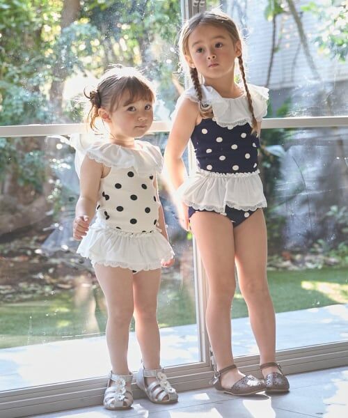 petit main / プティマイン 水着・スイムグッズ | 【SWIM】ドットレースフリルタンキニ | 詳細4