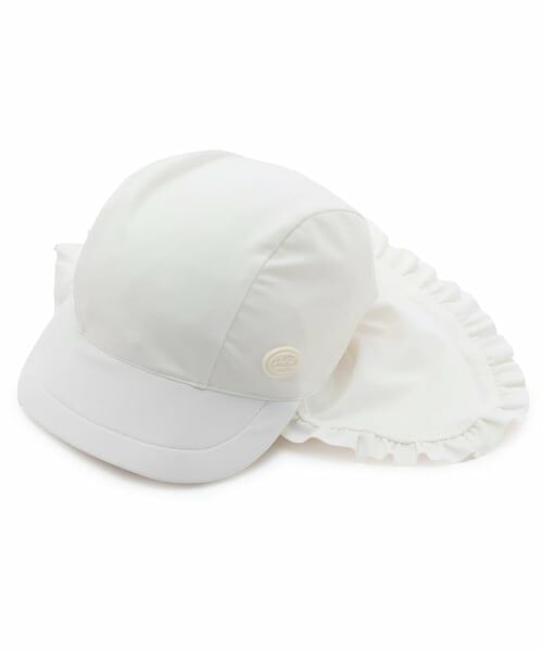 petit main / プティマイン 水着・スイムグッズ | 【SWIM】日除けつきスイムキャップ（オフ ホワイト）