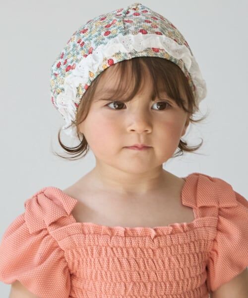 petit main / プティマイン 水着・スイムグッズ | 【SWIM】フリルスイムキャップ（赤）