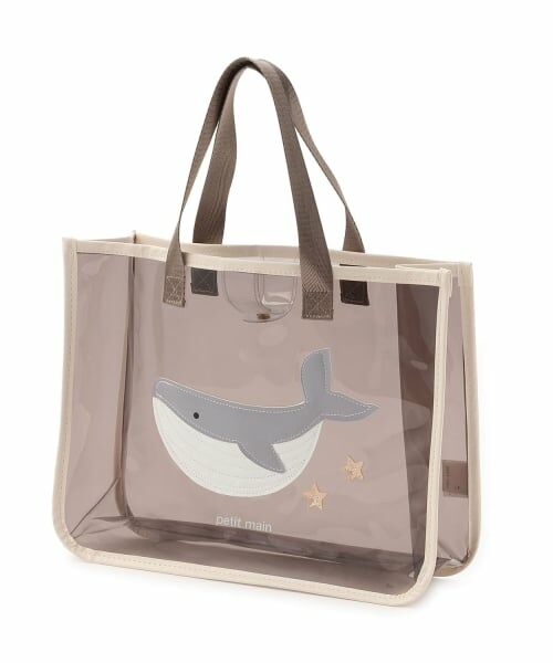 petit main / プティマイン 水着・スイムグッズ | 【SWIM】モチーフプールバッグ（グレー）