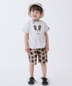 petit main / プティマイン ショート・ハーフ・半端丈パンツ | 布帛アソート柄ハーフパンツ