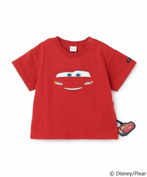 petit main / プティマイン Tシャツ | 【Disney】/【Disney/Pixar】【接触冷感】ベイマックス / カーズ/ フェイスTシャツ（レッド）
