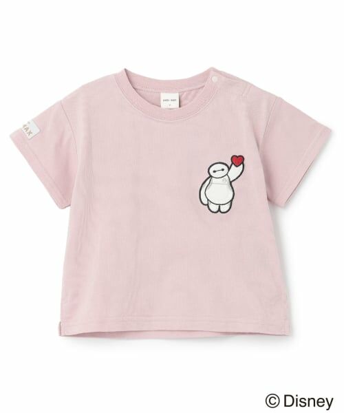 petit main / プティマイン Tシャツ | 【Disney】【接触冷感】ベイマックス / アップリケTシャツ(ライト ピンク)