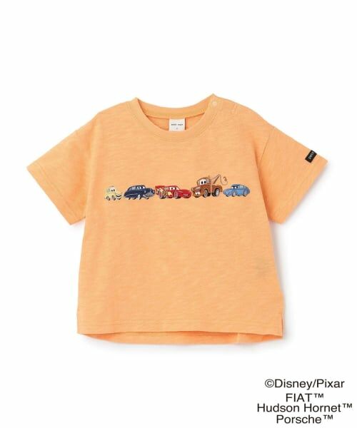 petit main / プティマイン Tシャツ | 【Disney/Pixar】【接触冷感】カーズ / アップリケTシャツ（ライト オレンジ）