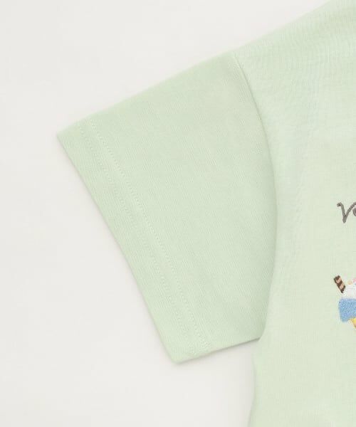 petit main / プティマイン Tシャツ | 【接触冷感】くま旅アップリケ半袖Tシャツ | 詳細7