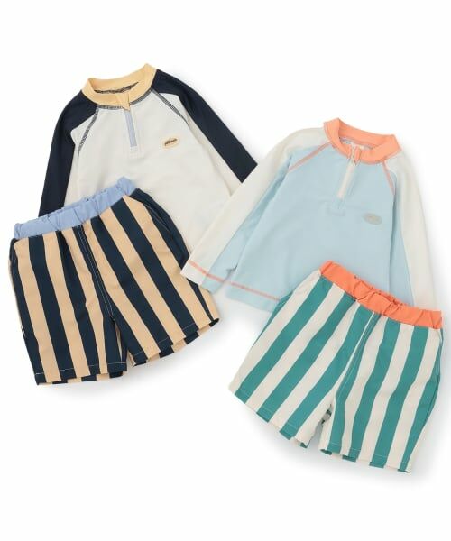 petit main / プティマイン 水着・スイムグッズ | 【SWIM】Boysバイカラーセットアップ水着 | 詳細24