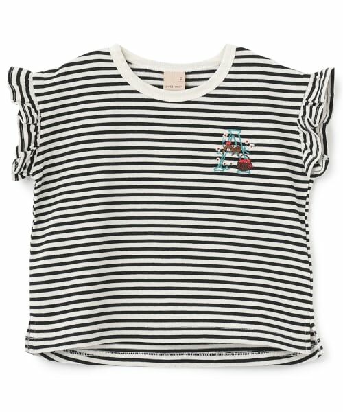 petit main / プティマイン Tシャツ | 【プティプラ】アルファベット袖フリルTシャツ | 詳細11