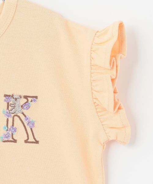 petit main / プティマイン Tシャツ | 【プティプラ】アルファベット袖フリルTシャツ | 詳細17