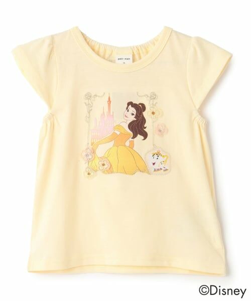 petit main / プティマイン Tシャツ | 【Disney】グラフィックフリルT（クリーム）