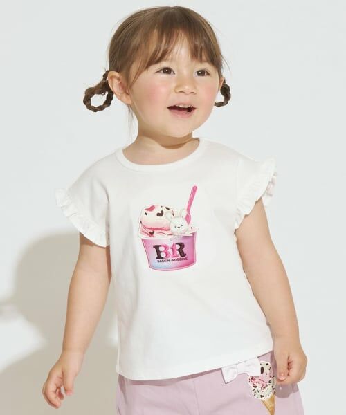 petit main / プティマイン Tシャツ | 【サーティワン アイスクリーム】【冷感】グラフィック半袖Tシャツ(オフ ホワイト)