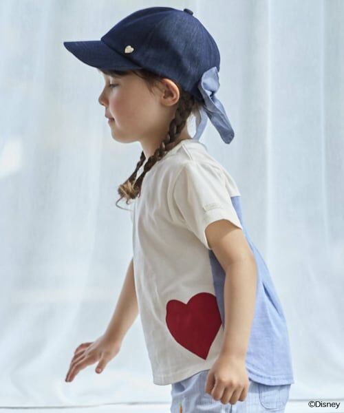 petit main / プティマイン Tシャツ | 【ズートピア】【接触冷感】ハートアップリケTシャツ | 詳細1