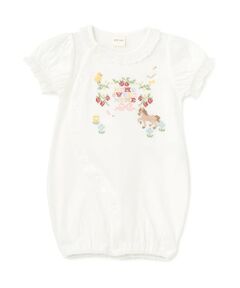petit main / プティマイン ロンパース | クロスステッチ2wayオール
