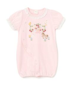 petit main / プティマイン ロンパース | クロスステッチ2wayオール