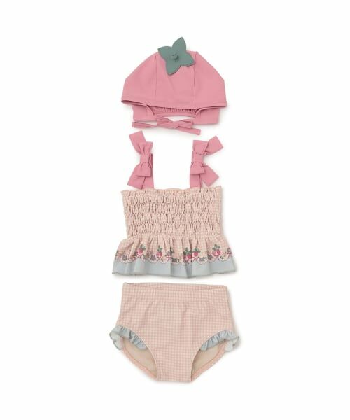 petit main / プティマイン 水着・スイムグッズ | baby キャップつきフルーツ柄ビキニ | 詳細2