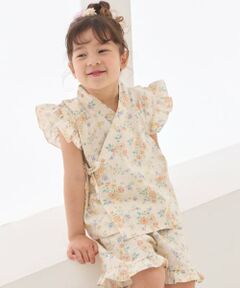 petit main / プティマイン 着物・浴衣・小物類 | 花柄フリル甚平