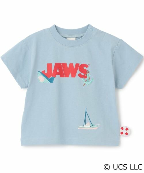 petit main / プティマイン Tシャツ | 【WEB別注】【JAWS】接触冷感アソートグラフィック半袖Tシャツ(ブルー)
