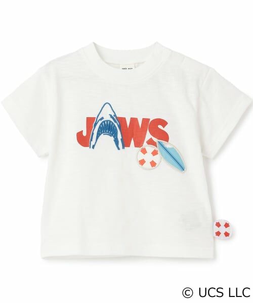 petit main / プティマイン Tシャツ | 【WEB別注】【JAWS】接触冷感スラブ天竺半袖T(オフ ホワイト)