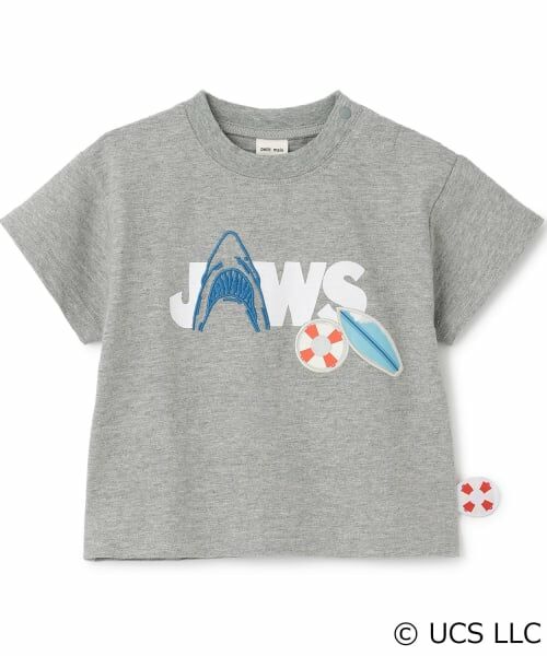 petit main / プティマイン Tシャツ | 【WEB別注】【JAWS】接触冷感スラブ天竺半袖T(トップ グレー)