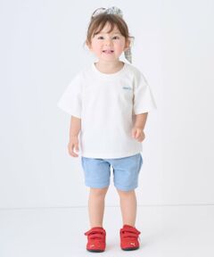 petit main / プティマイン ショート・ハーフ・半端丈パンツ | 綿レーヨン布帛ショートパンツ