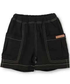petit main / プティマイン ショート・ハーフ・半端丈パンツ | 綿レーヨン布帛ショートパンツ