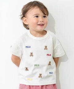 petit main / プティマイン Tシャツ | 【POLO BCS】くま刺しゅう半袖Tシャツ