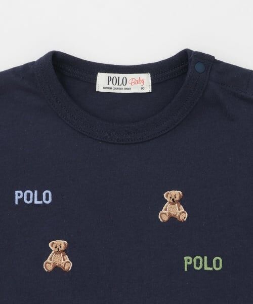 petit main / プティマイン Tシャツ | 【POLO BCS】くま刺しゅう半袖Tシャツ | 詳細11